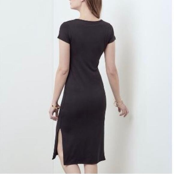 3 FOR $50! 🎁 AMOUR VERT Black Miley Softest Dream Knit Midi T-Shirt Dres… - Picture 6 of 7